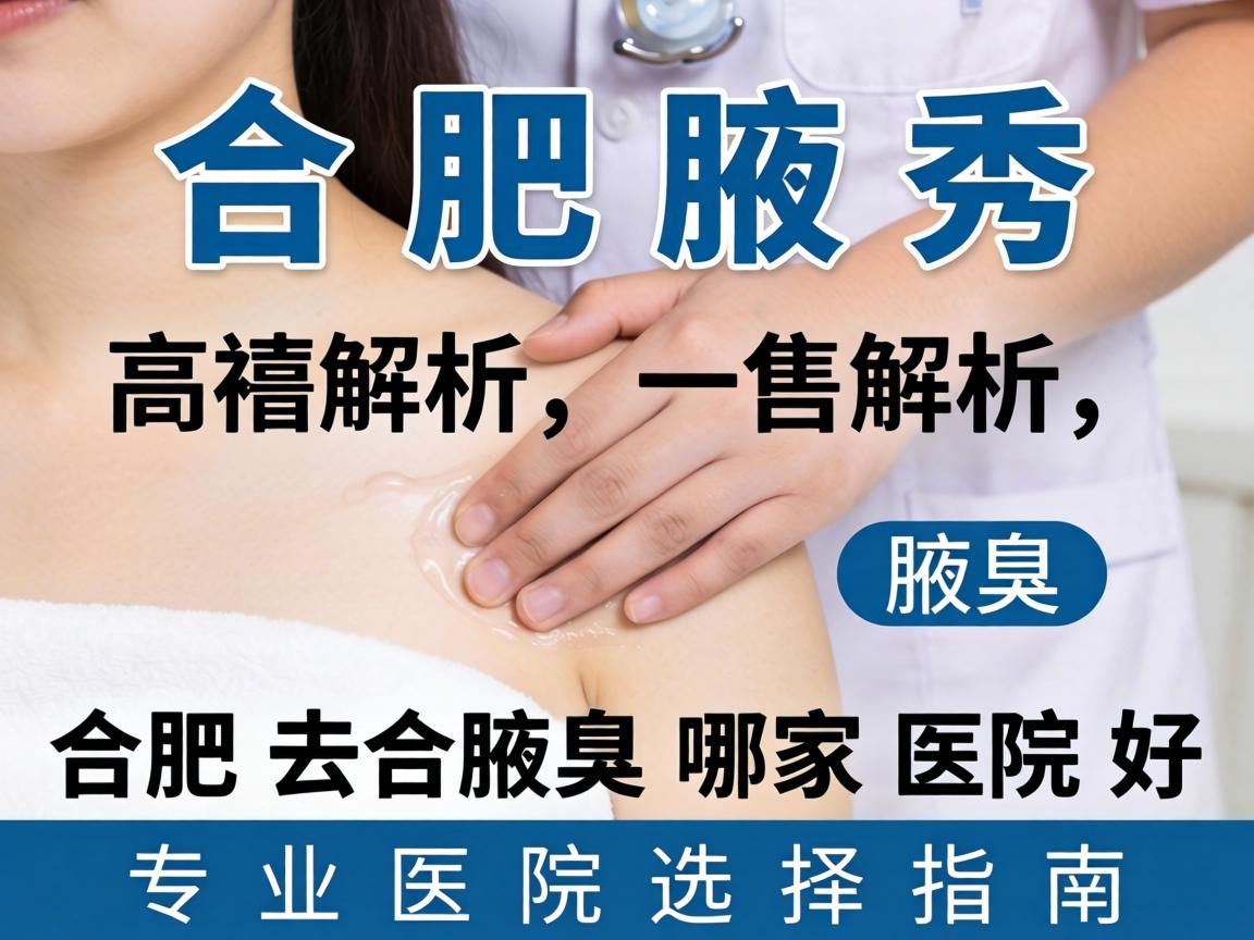 合肥腋秀解析，合肥去腋臭哪家医院好，专业医院选择指南