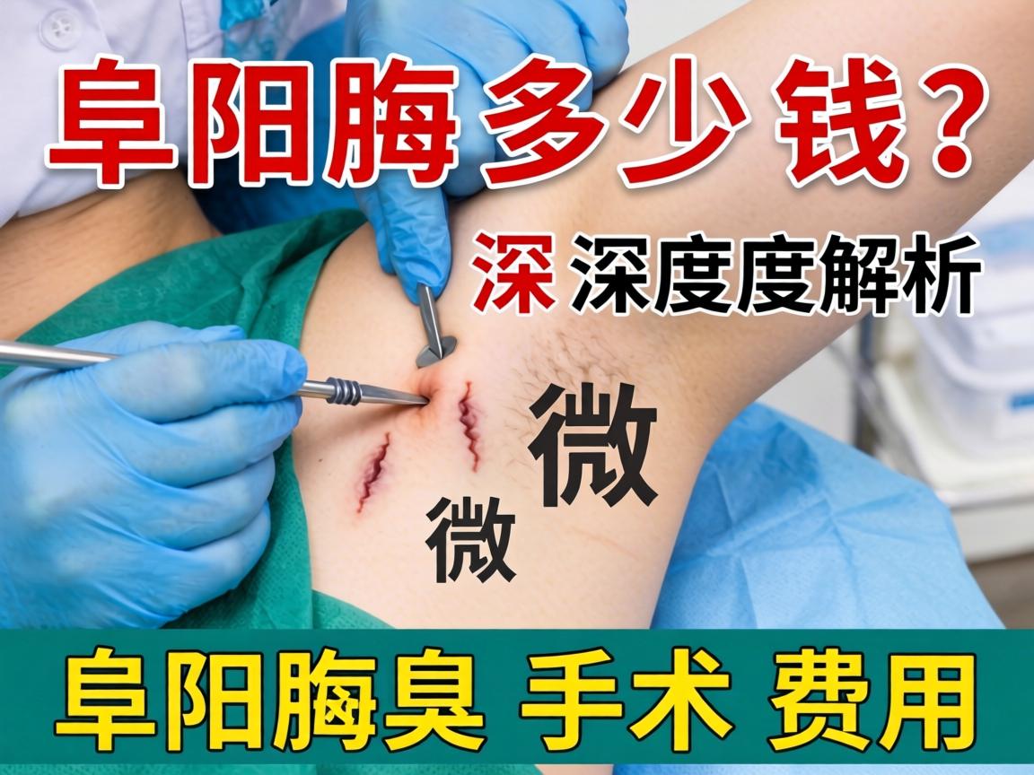 阜阳腋臭微创手术多少钱？深度解析阜阳腋臭手术费用
