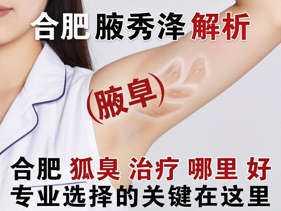 合肥腋秀解析，合肥狐臭治疗哪里好，专业选择的关键在这里