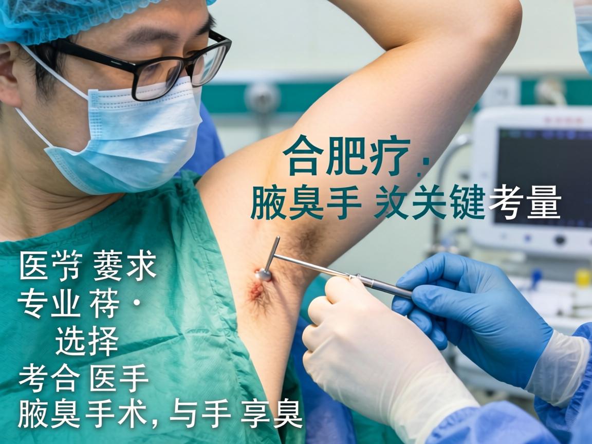 合肥腋臭手术医院解析，专业选择与腋臭手术的关键考量