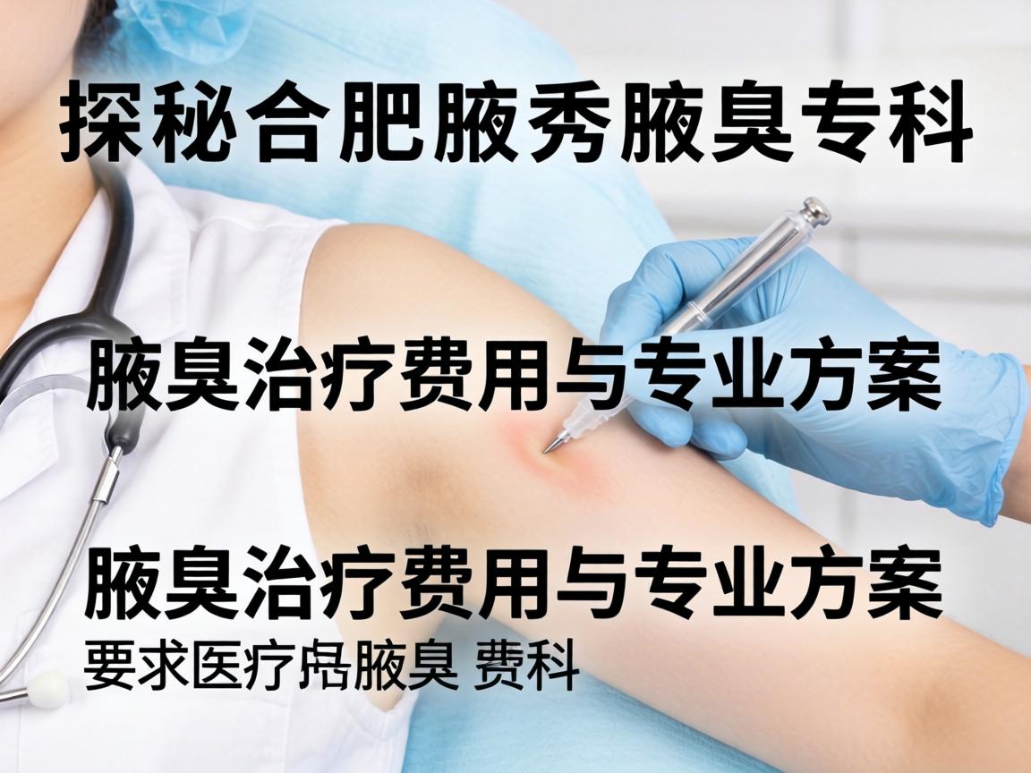 探秘合肥腋秀腋臭专科，详解腋臭治疗费用与专业方案