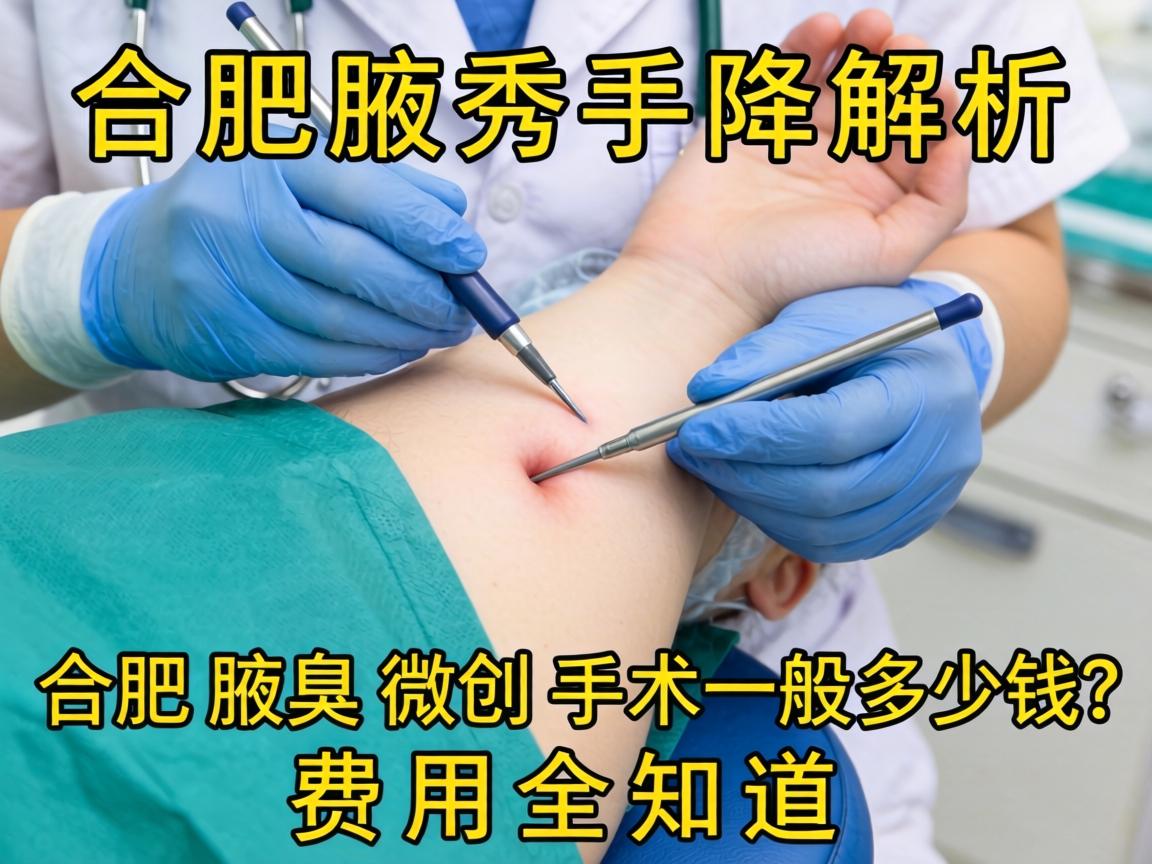 合肥腋秀解析，合肥腋臭微创手术一般多少钱？费用全知道
