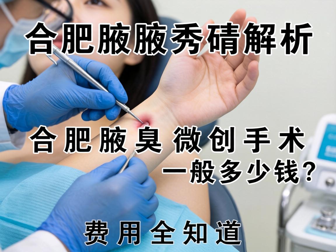 合肥腋秀解析，合肥腋臭微创手术一般多少钱？费用全知道