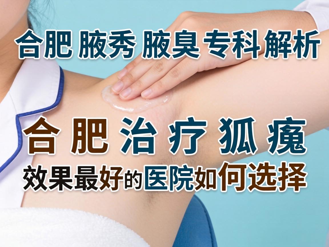 合肥腋秀腋臭专科解析，合肥治疗狐臭效果最好的医院如何选择