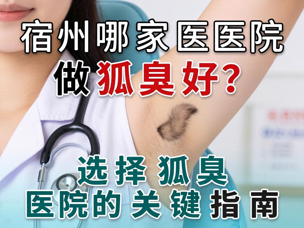 宿州哪家医院做狐臭好？选择狐臭医院的关键指南