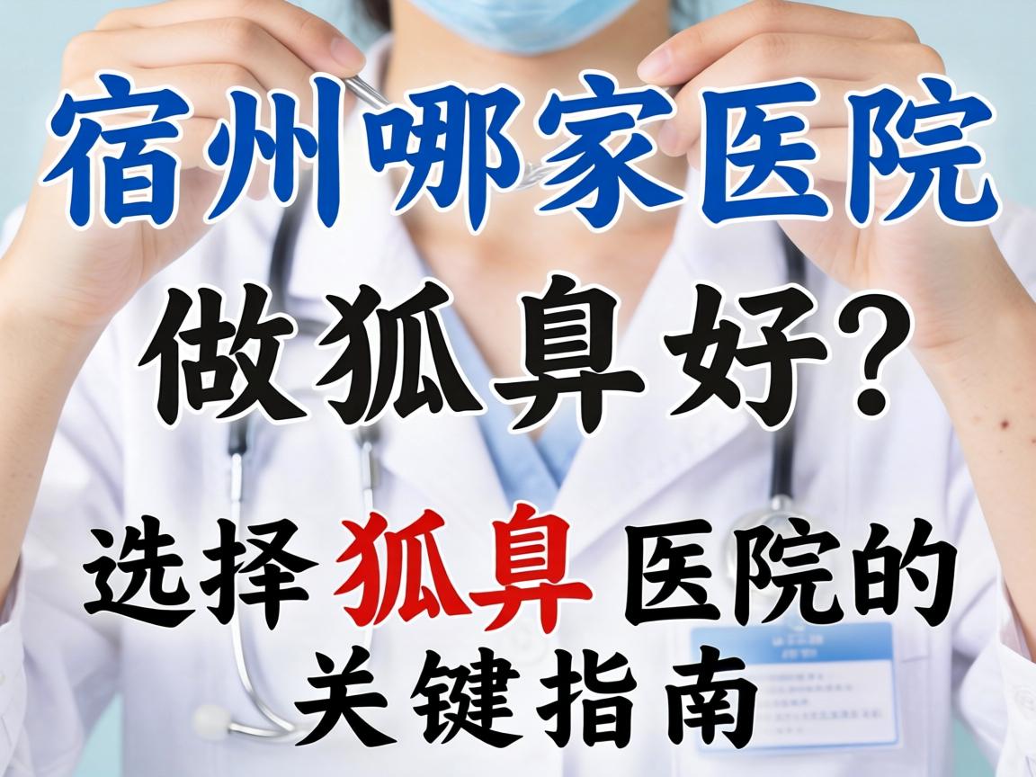 宿州哪家医院做狐臭好？选择狐臭医院的关键指南