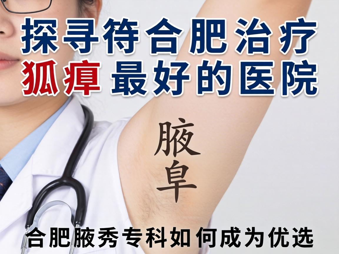 探寻合肥治疗狐臭最好的医院，合肥腋秀专科如何成为优选