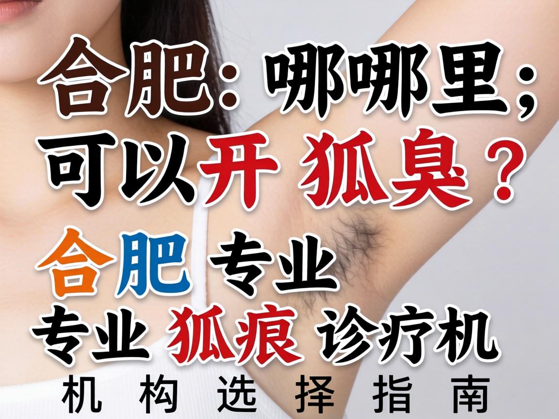 合肥哪里可以开狐臭？合肥专业狐臭诊疗机构选择指南