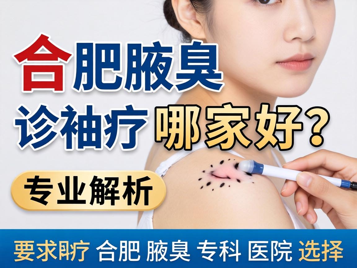 合肥腋臭诊疗哪家好？专业解析合肥腋臭专科医院选择