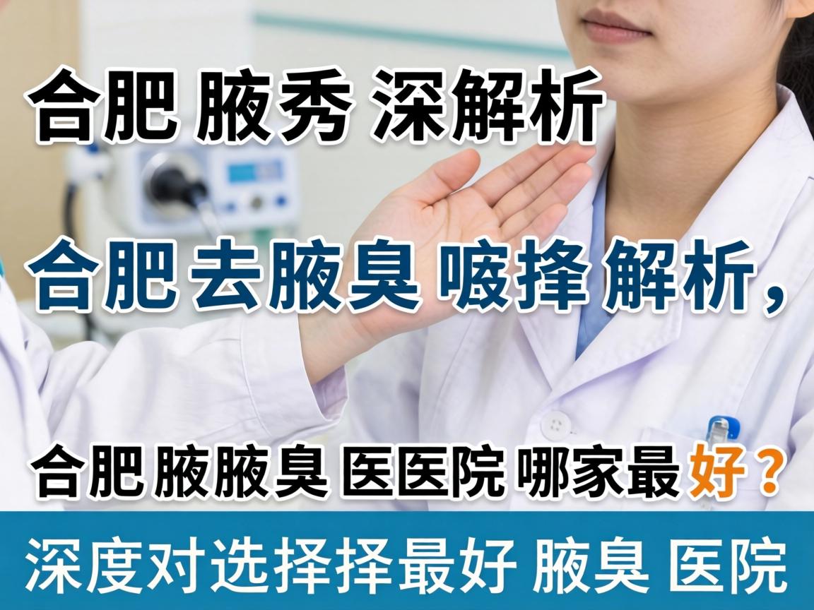 合肥腋秀解析，合肥去腋臭医院哪家最好？深度对比选择最好腋臭医院