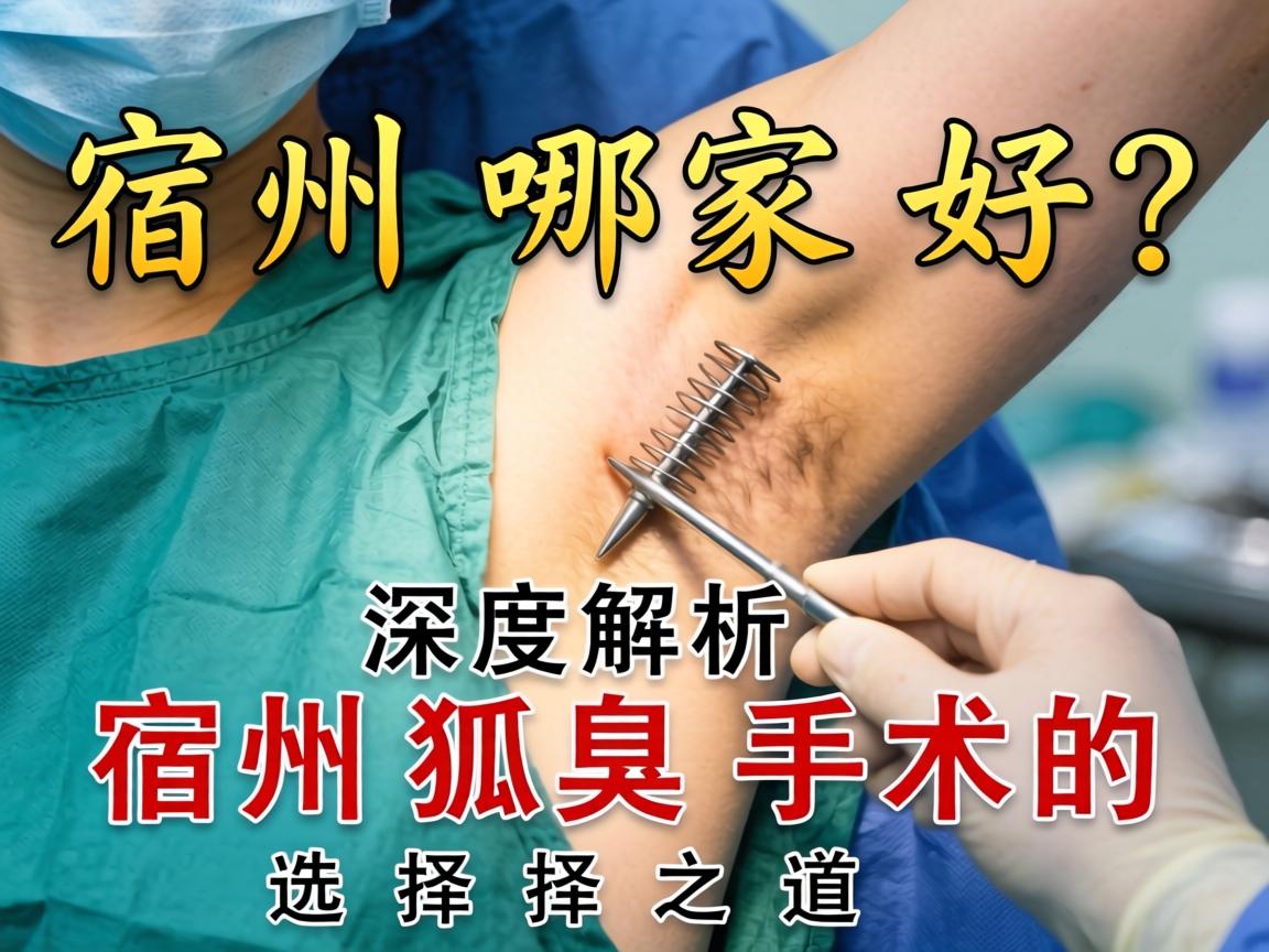 宿州狐臭手术哪家好？深度解析宿州狐臭手术的选择之道