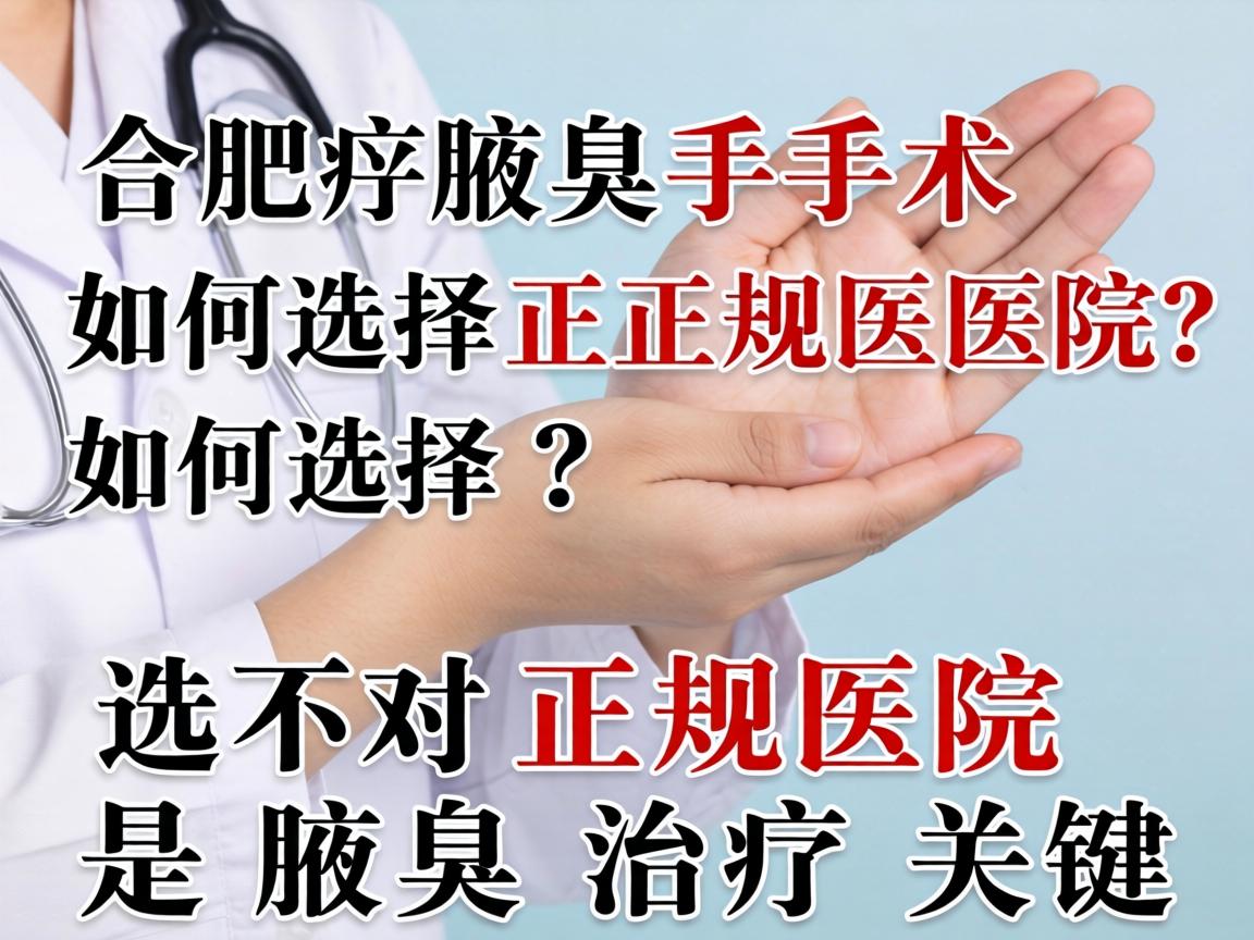 合肥腋臭手术如何选择正规医院?选对正规医院是腋臭治疗关键 合肥腋臭手术如何选择正规医院?选对正规医院是腋臭治疗关键
