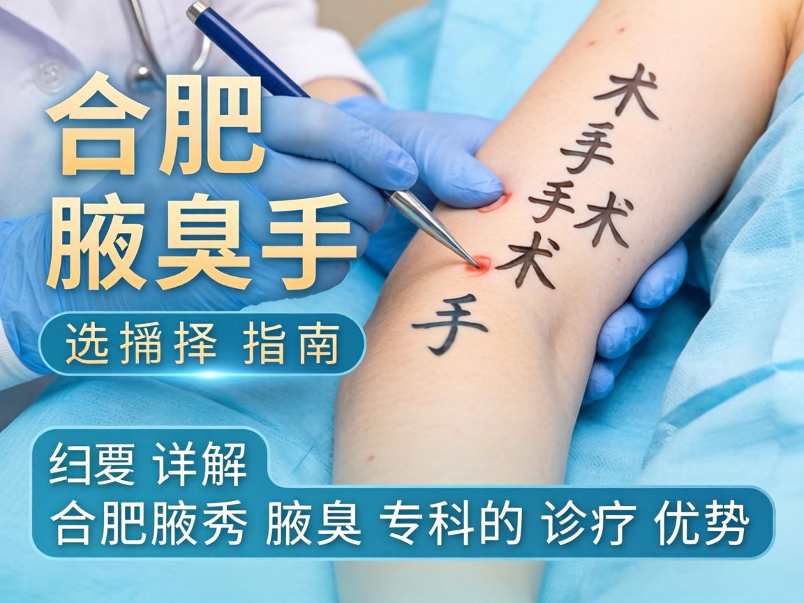 合肥腋臭手术选择指南,详解合肥腋秀腋臭专科的诊疗优势 合肥腋臭手术选择指南,详解合肥腋秀腋臭专科的诊疗优势