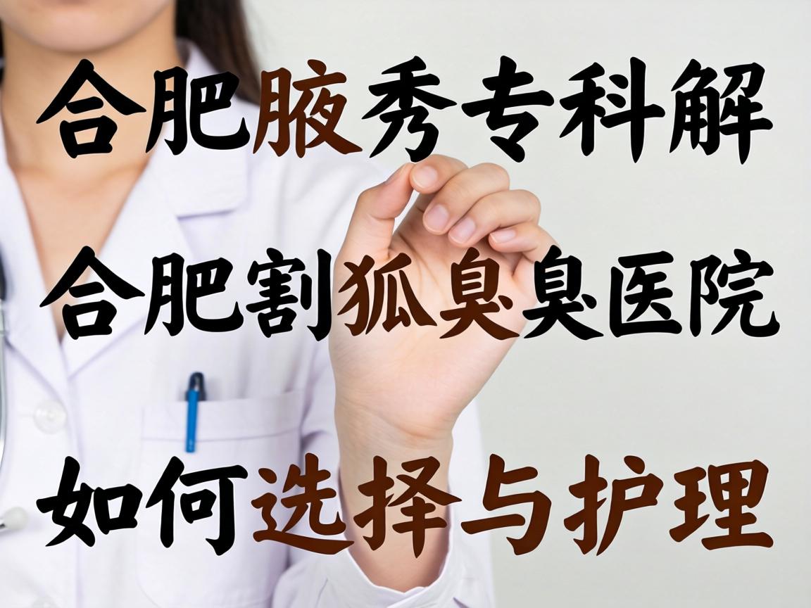 合肥腋秀专科解析，合肥割狐臭医院如何选择与护理