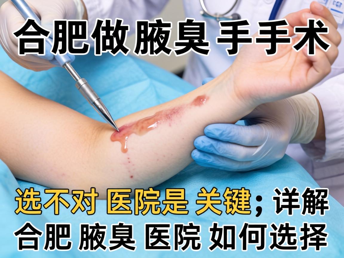 合肥做腋臭手术，选对医院是关键；详解合肥腋臭医院如何选择