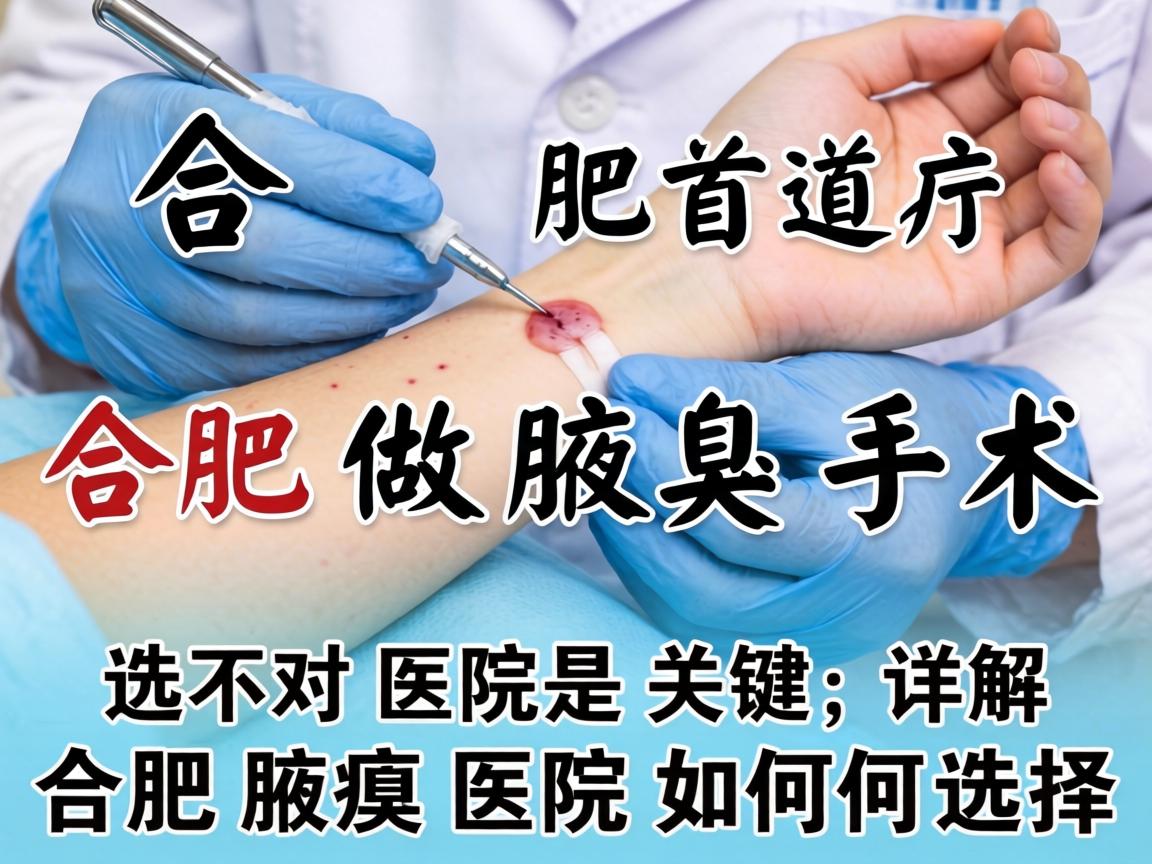 合肥做腋臭手术，选对医院是关键；详解合肥腋臭医院如何选择
