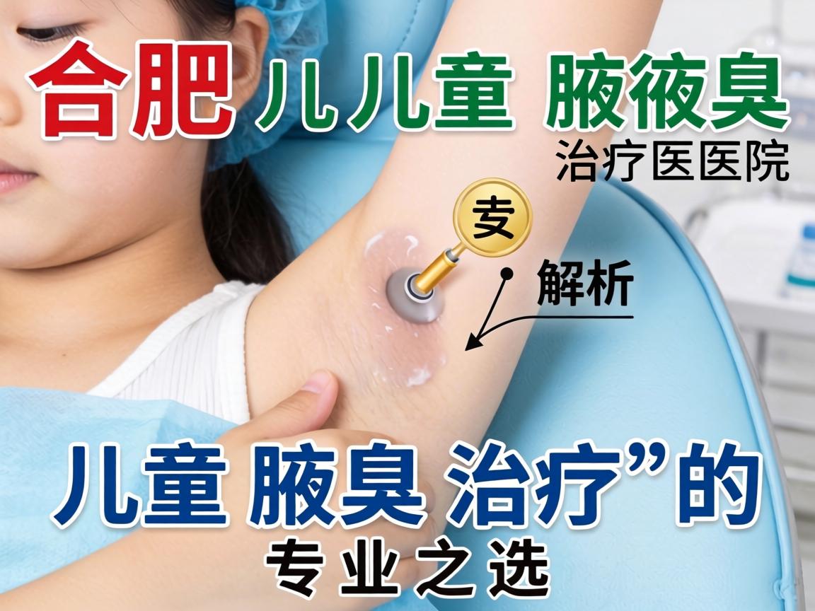 合肥儿童腋臭治疗医院解析，儿童腋臭治疗的专业之选