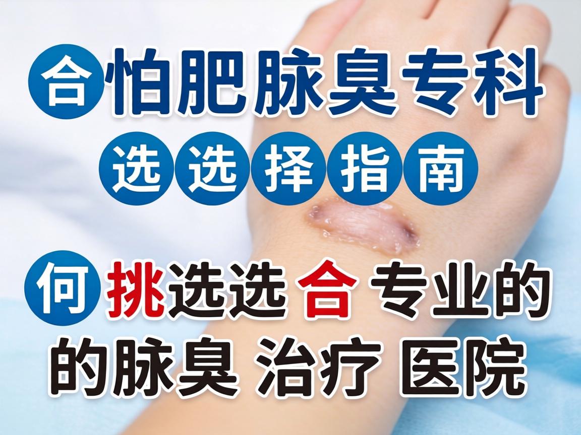 合肥腋臭专科医院选择指南，如何挑选合肥专业的腋臭治疗医院