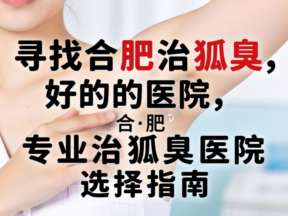 寻找合肥治狐臭好的医院，合肥专业治狐臭医院选择指南