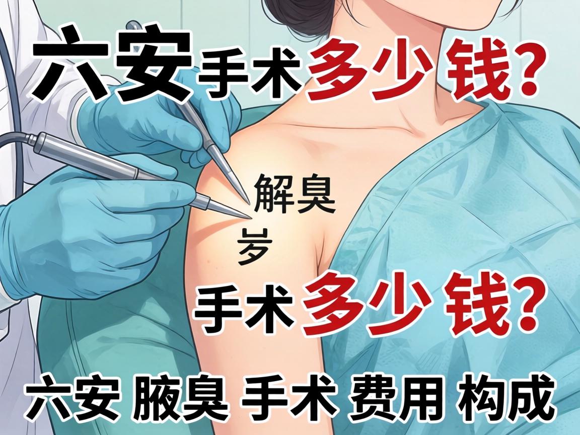 六安腋臭手术多少钱？详解六安腋臭手术费用构成