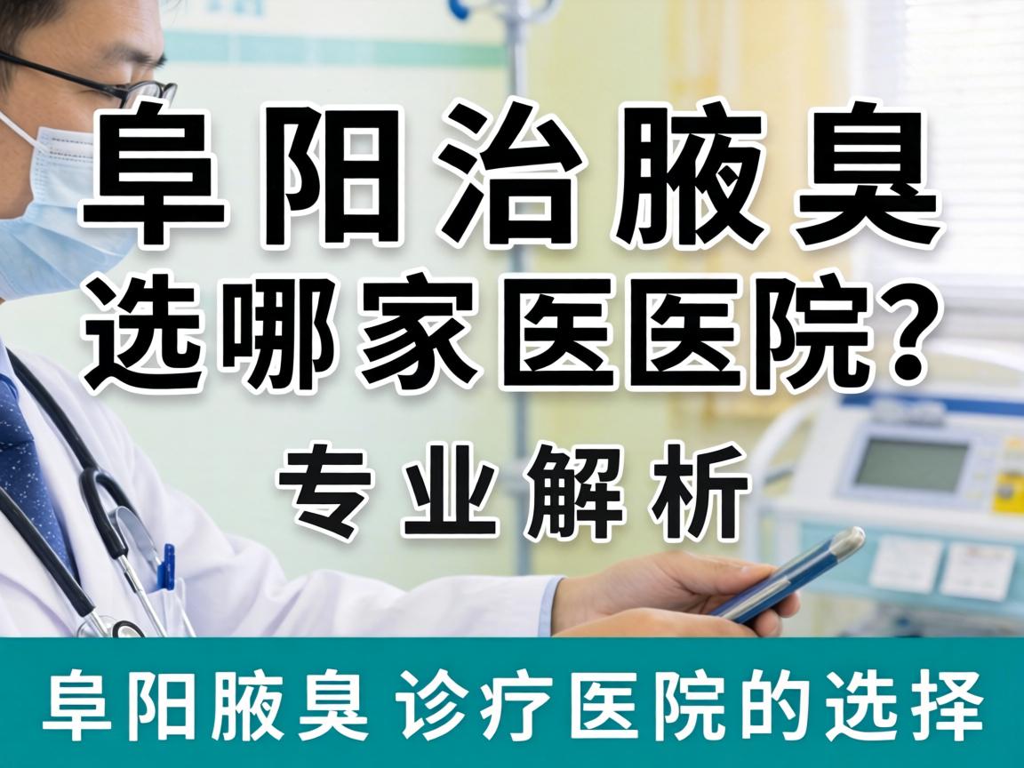 阜阳治腋臭选哪家医院？专业解析阜阳腋臭诊疗医院的选择