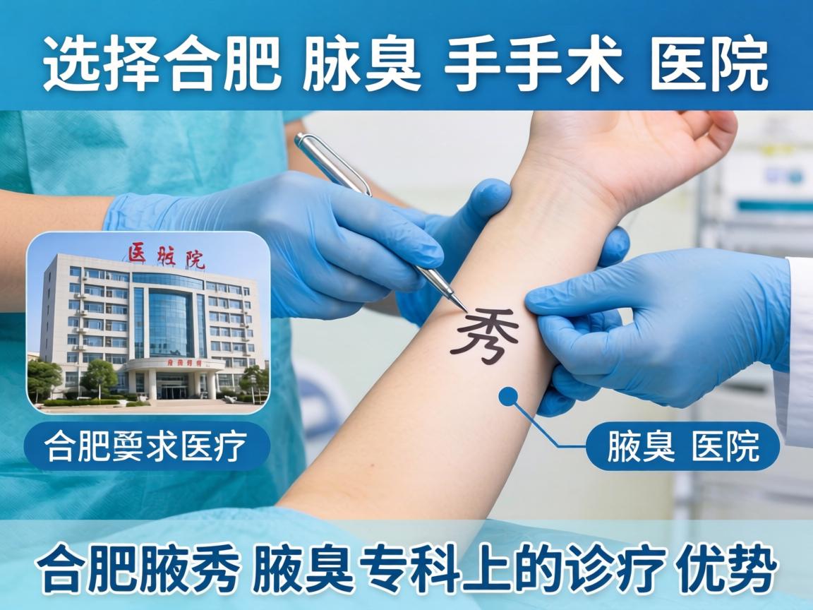 选择合肥腋臭手术医院，详解合肥腋秀腋臭专科的诊疗优势