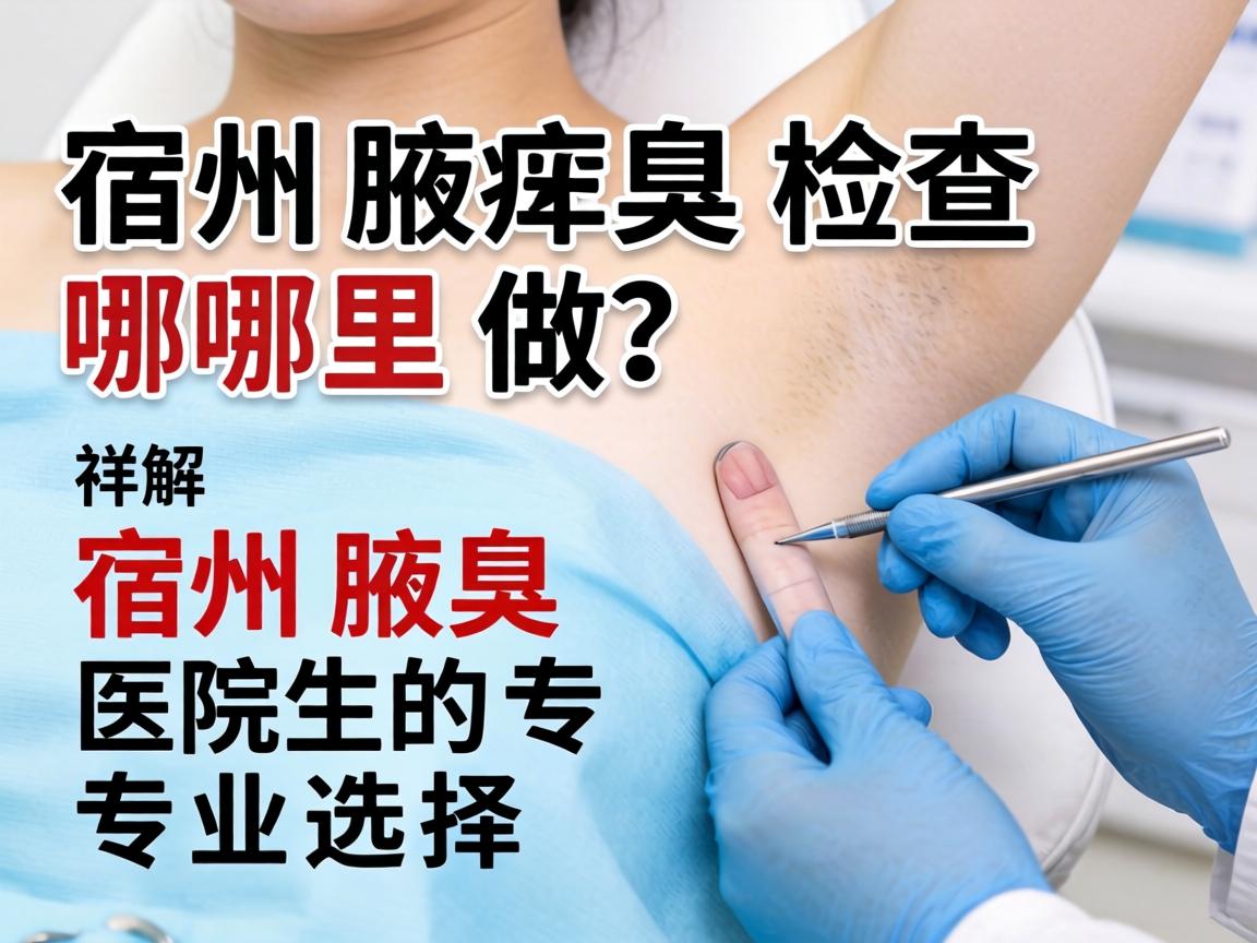 宿州腋臭检查哪里做?详解宿州腋臭医院的专业选择 宿州腋臭检查哪里做?详解宿州腋臭医院的专业选择