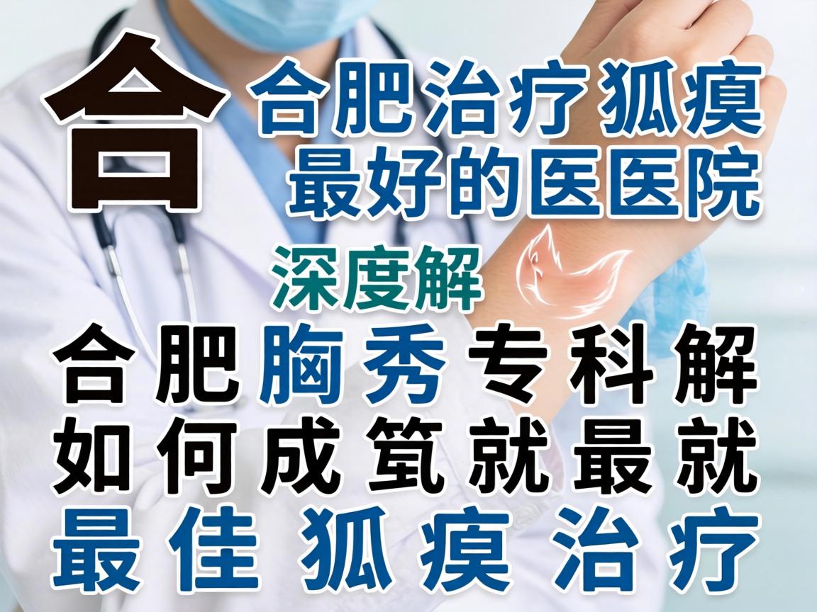 合肥治疗狐臭最好的医院，深度解析合肥腋秀专科如何成就最佳狐臭治疗