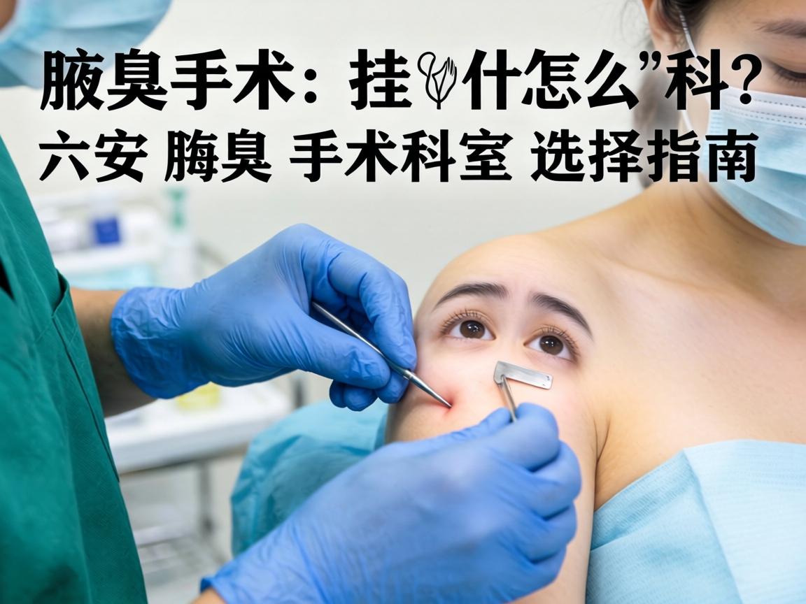 腋臭手术挂什么科?六安腋臭手术科室选择指南 腋臭手术挂什么科?六安腋臭手术科室选择指南