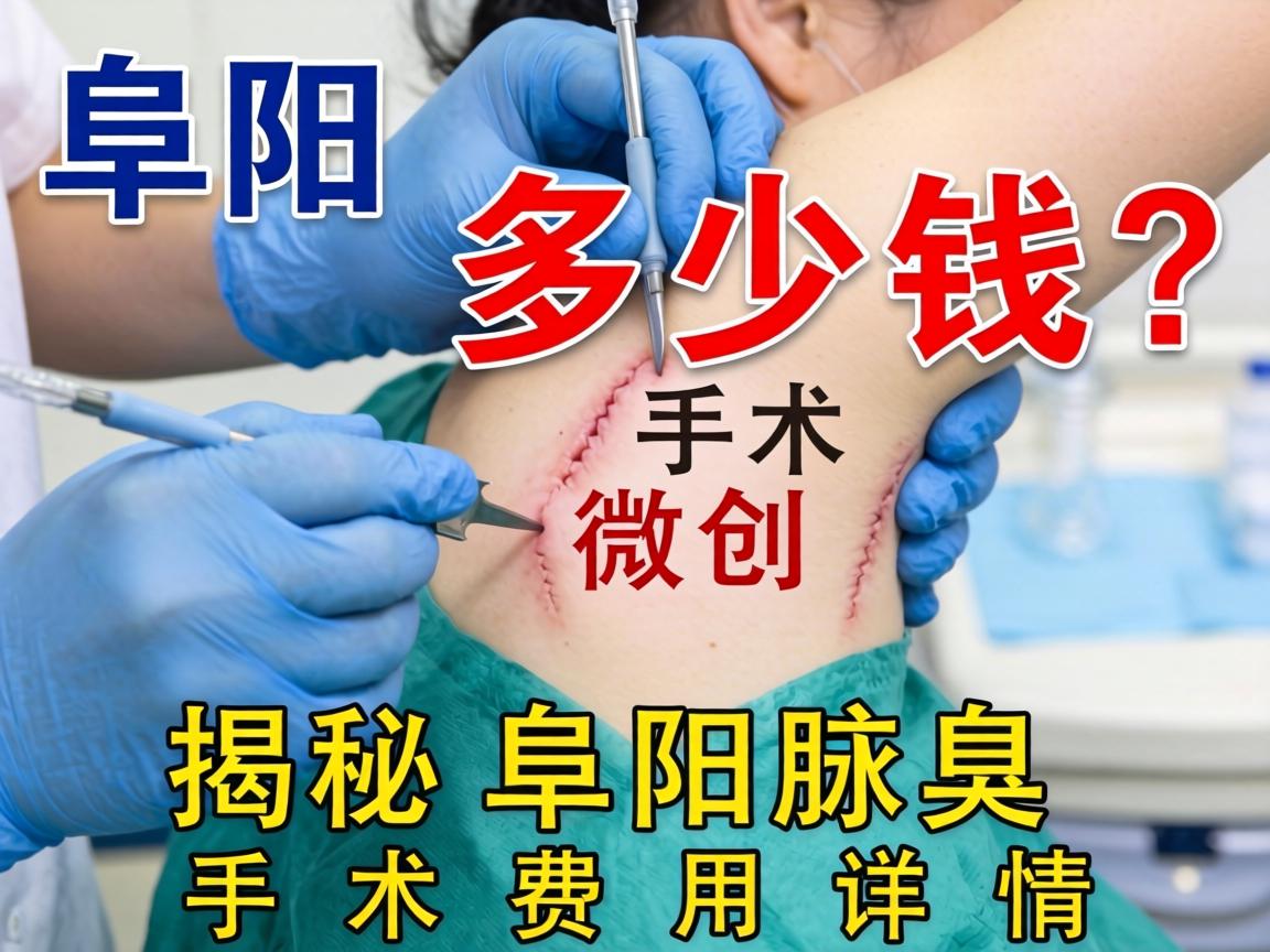 阜阳腋臭微创手术多少钱？揭秘阜阳腋臭手术费用详情