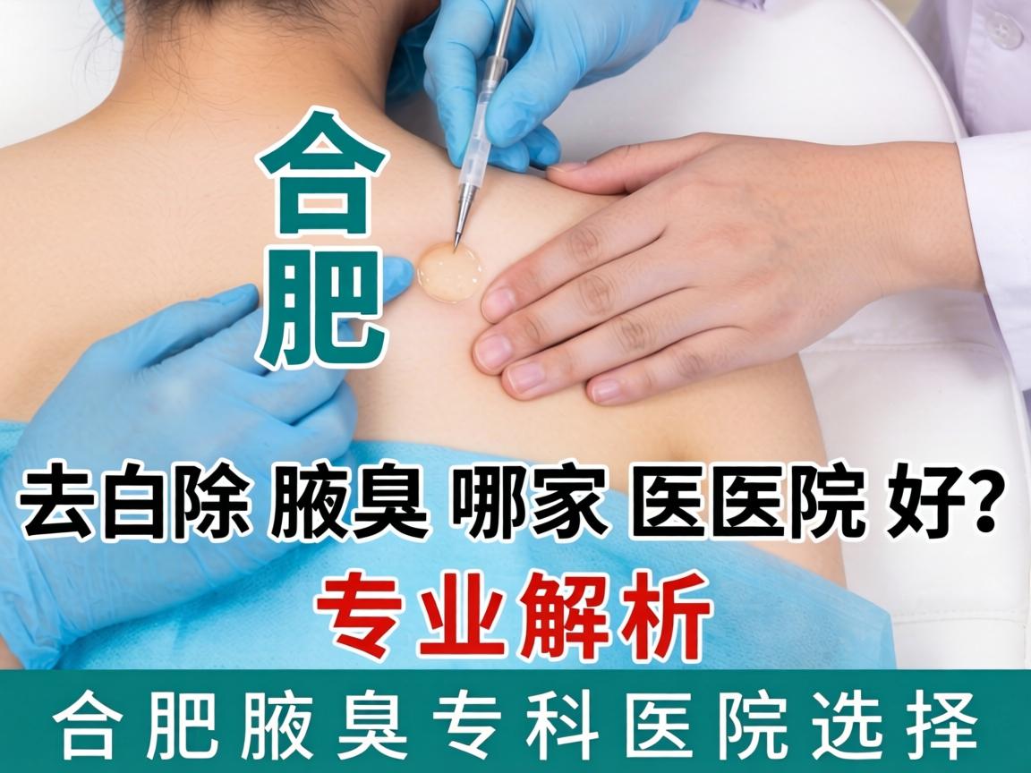 合肥去除腋臭哪家医院好？专业解析合肥腋臭专科医院选择