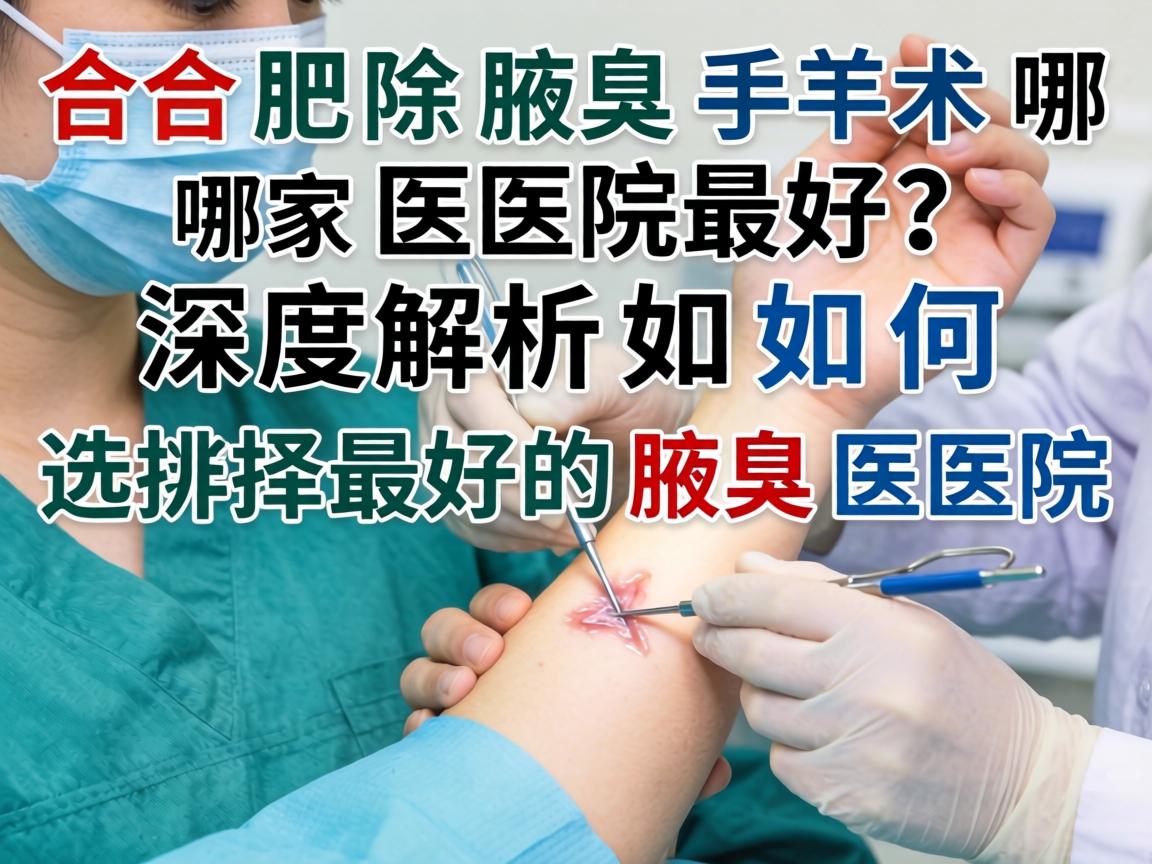 合肥除腋臭手术哪家医院最好？深度解析如何选择最好的腋臭医院