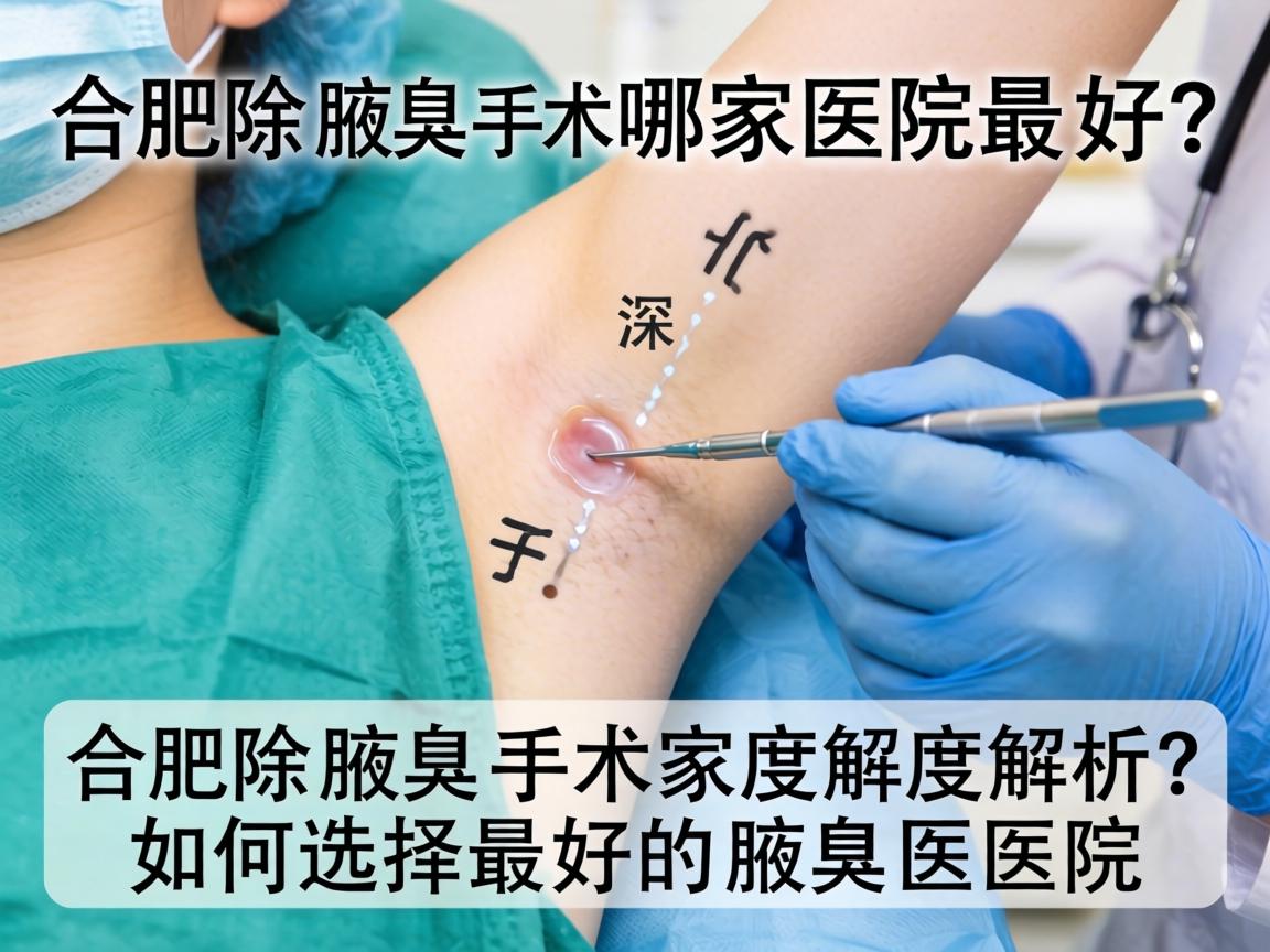 合肥除腋臭手术哪家医院最好？深度解析如何选择最好的腋臭医院
