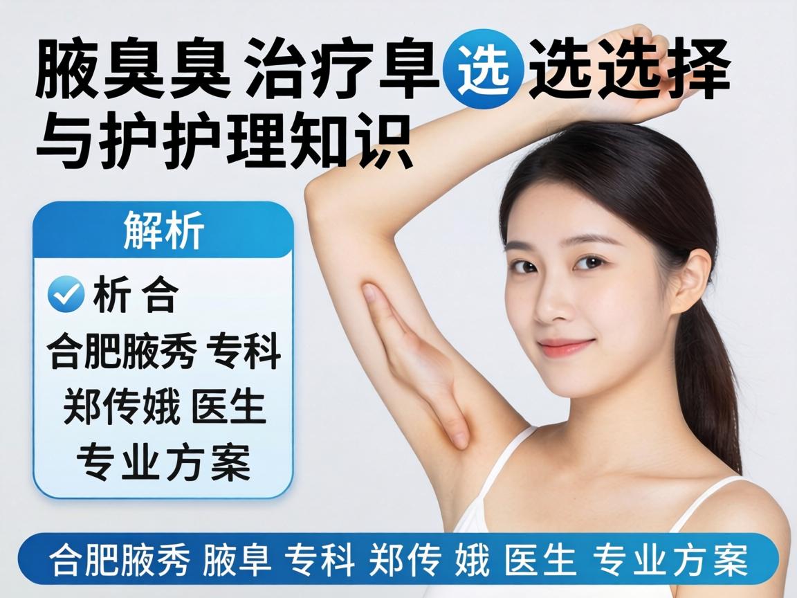 腋臭治疗选择与护理知识,解析合肥腋秀腋臭专科郑传娥医生专业方案 腋臭治疗选择与护理知识,解析合肥腋秀腋臭专科郑传娥医生专业方案