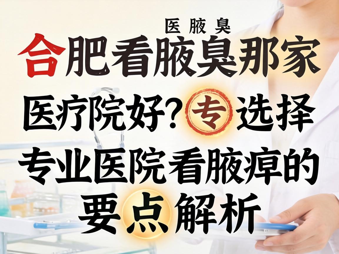 合肥看腋臭那家医院好？选择专业医院看腋臭的要点解析