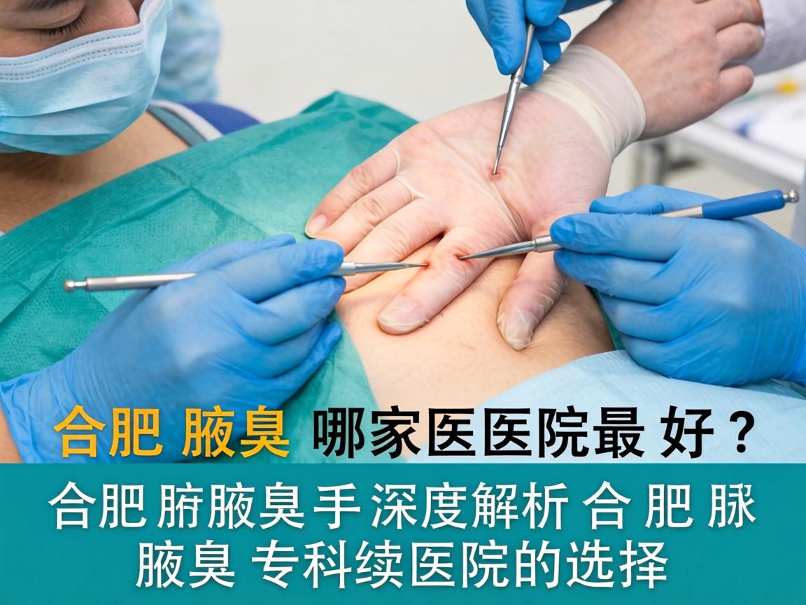 合肥腋臭手术哪家医院最好？深度解析合肥腋臭专科医院的选择