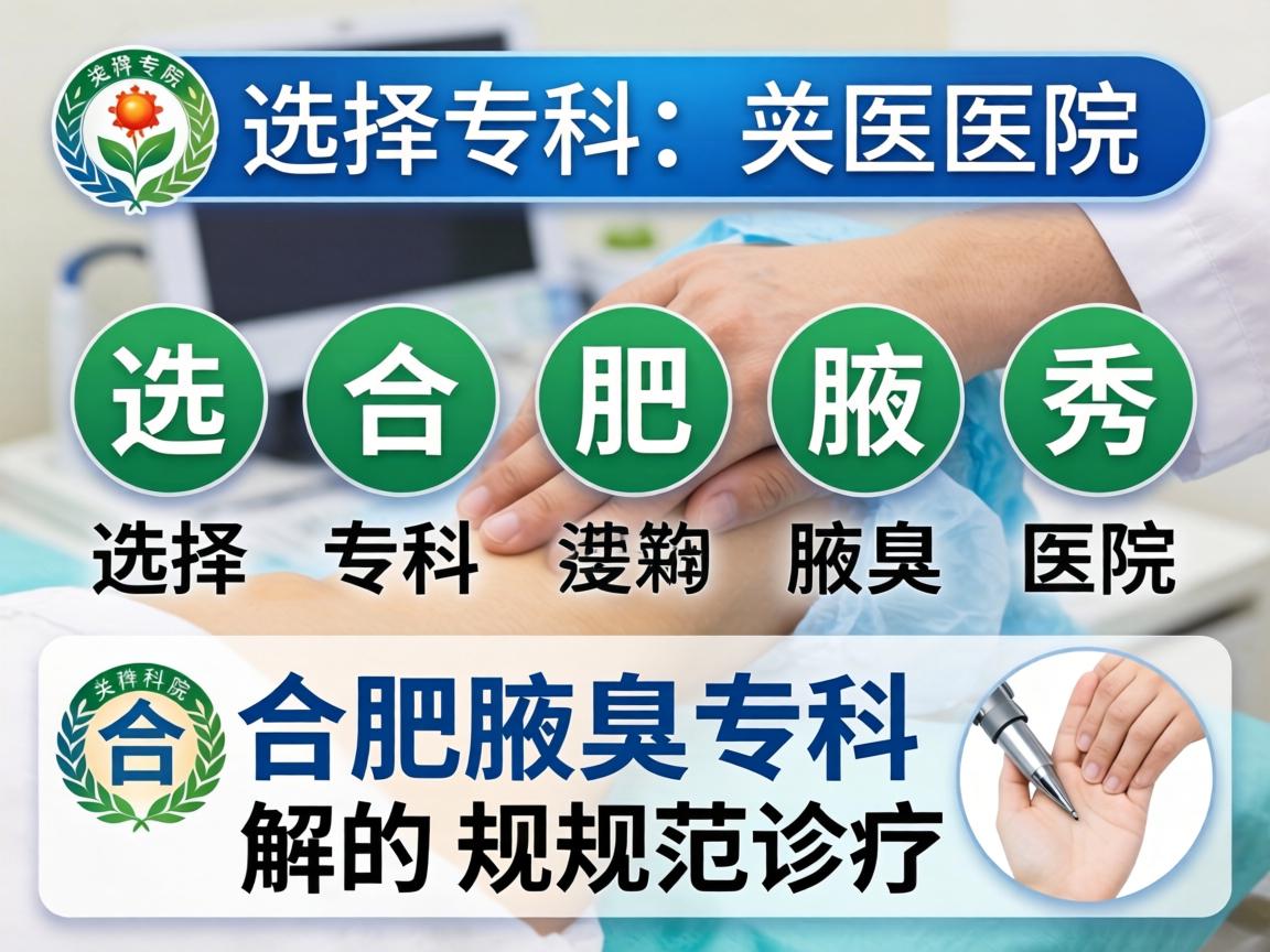 选择合肥腋秀专科医院，解析合肥腋臭专科的规范诊疗