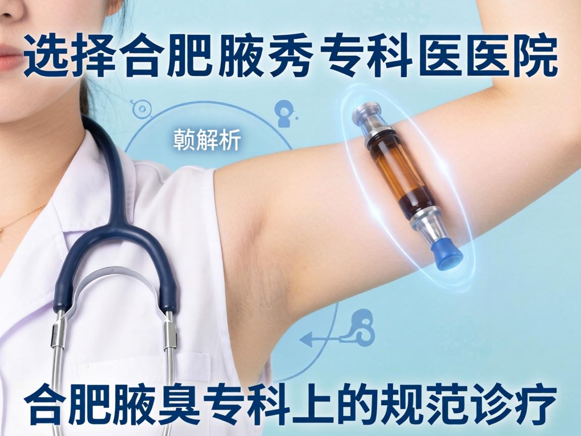 选择合肥腋秀专科医院，解析合肥腋臭专科的规范诊疗
