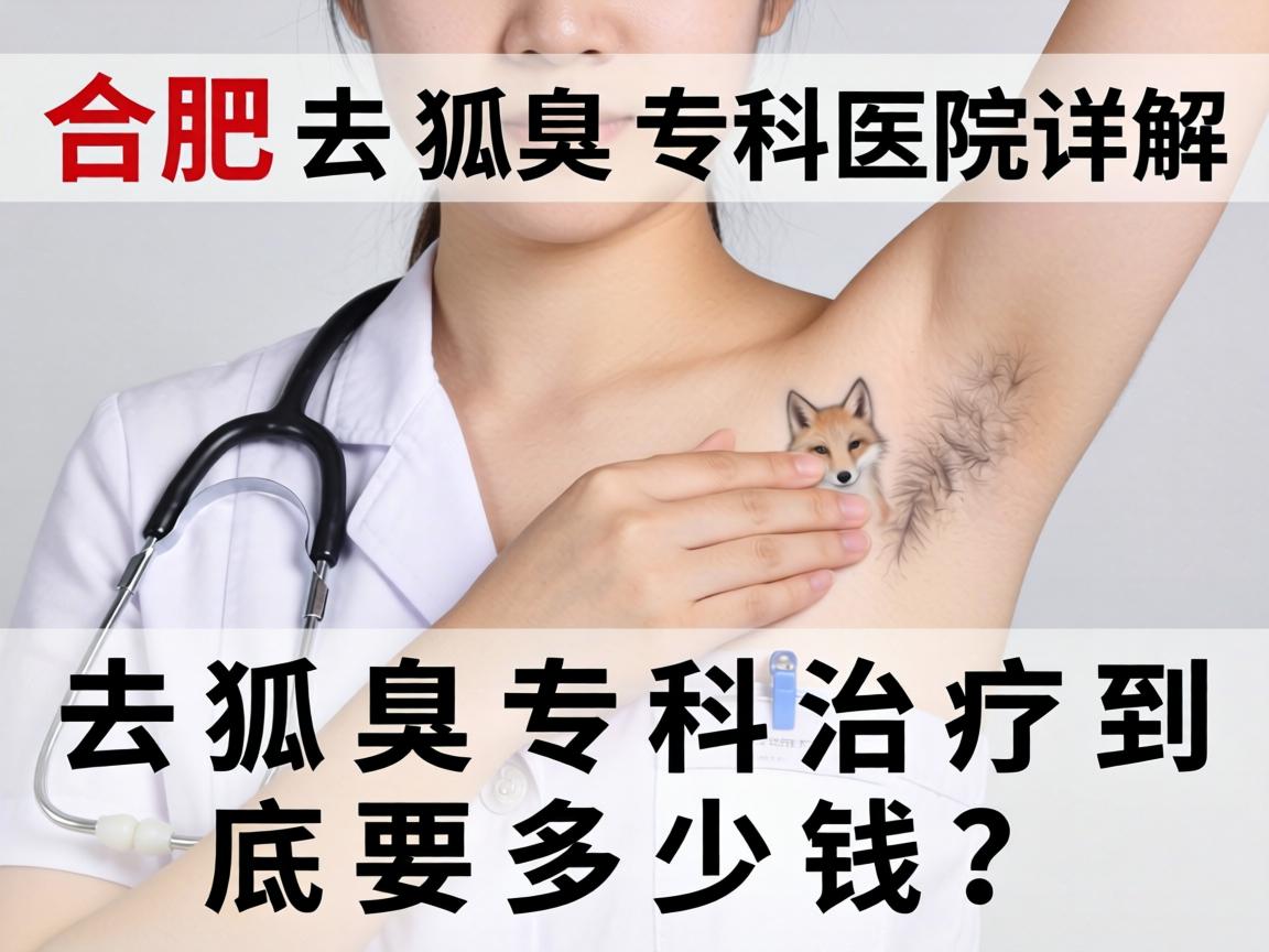 合肥去狐臭专科医院详解，去狐臭专科治疗到底要多少钱？