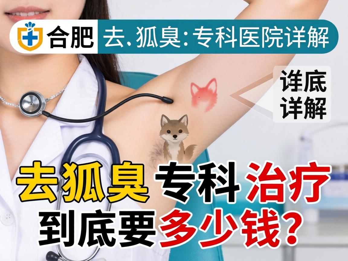 合肥去狐臭专科医院详解，去狐臭专科治疗到底要多少钱？