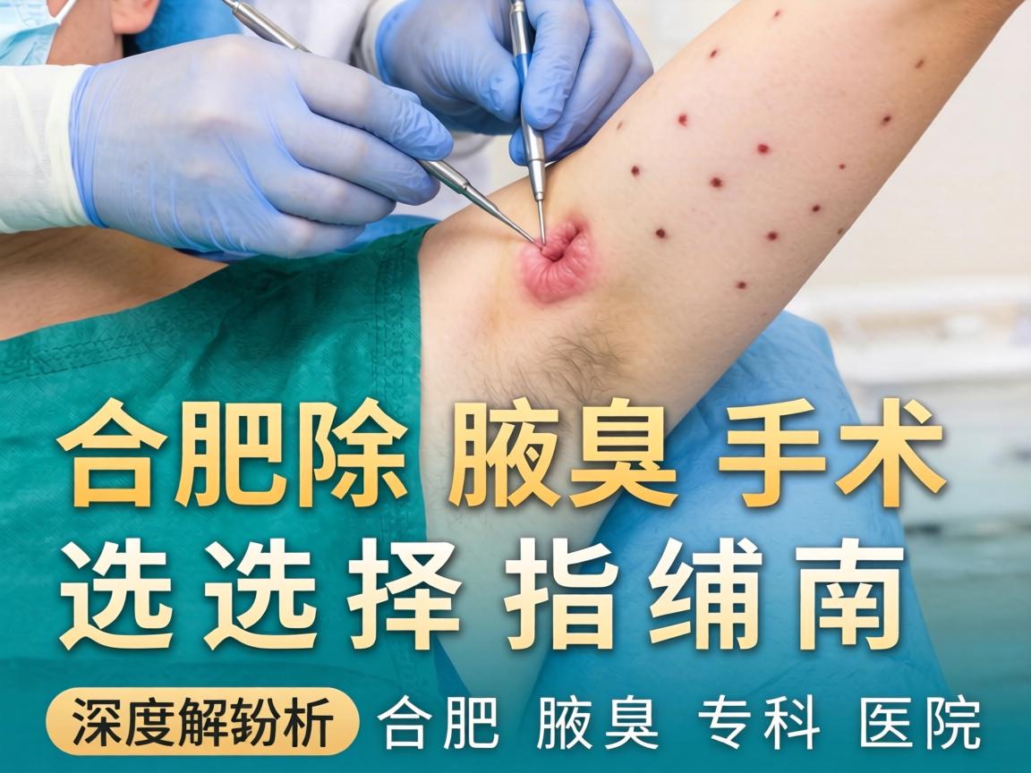 合肥除腋臭手术选择指南，深度解析合肥腋臭专科医院