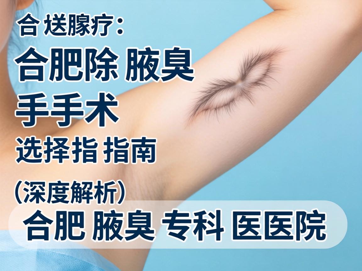 合肥除腋臭手术选择指南，深度解析合肥腋臭专科医院