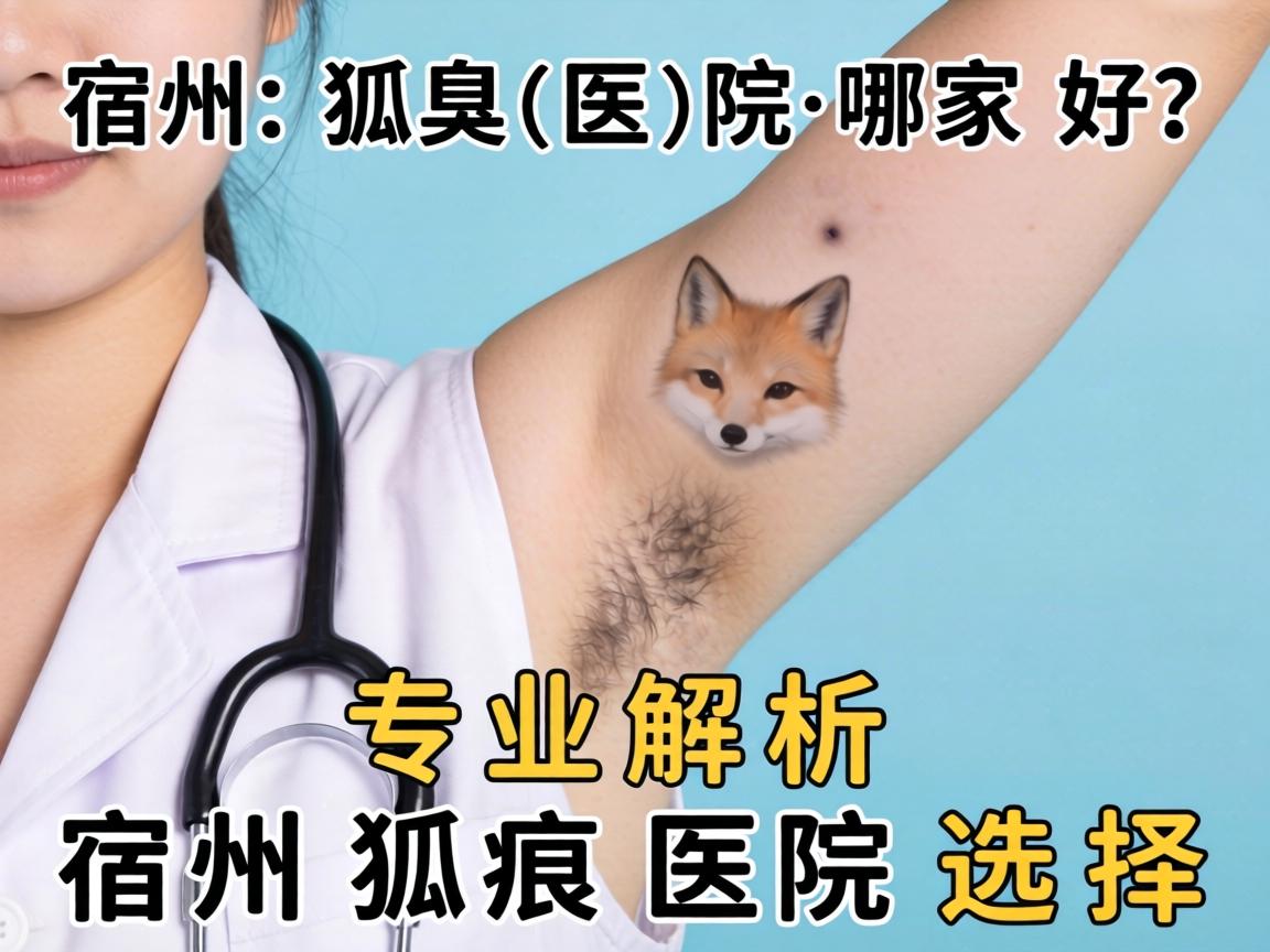 宿州狐臭医院哪家好？专业解析宿州狐臭医院选择