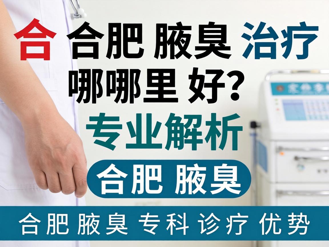 合肥腋臭治疗哪里好？专业解析合肥腋臭专科诊疗优势