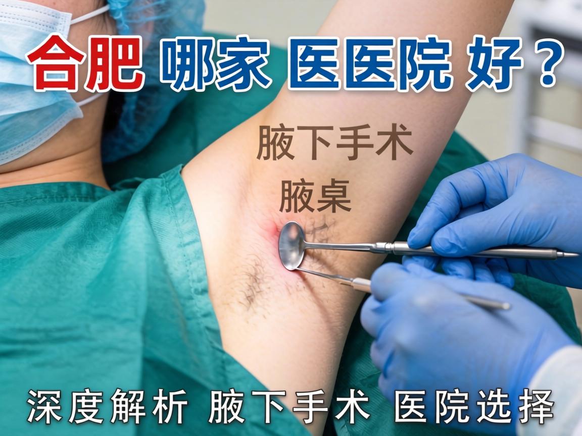合肥腋下手术哪家医院好？深度解析腋下手术医院选择