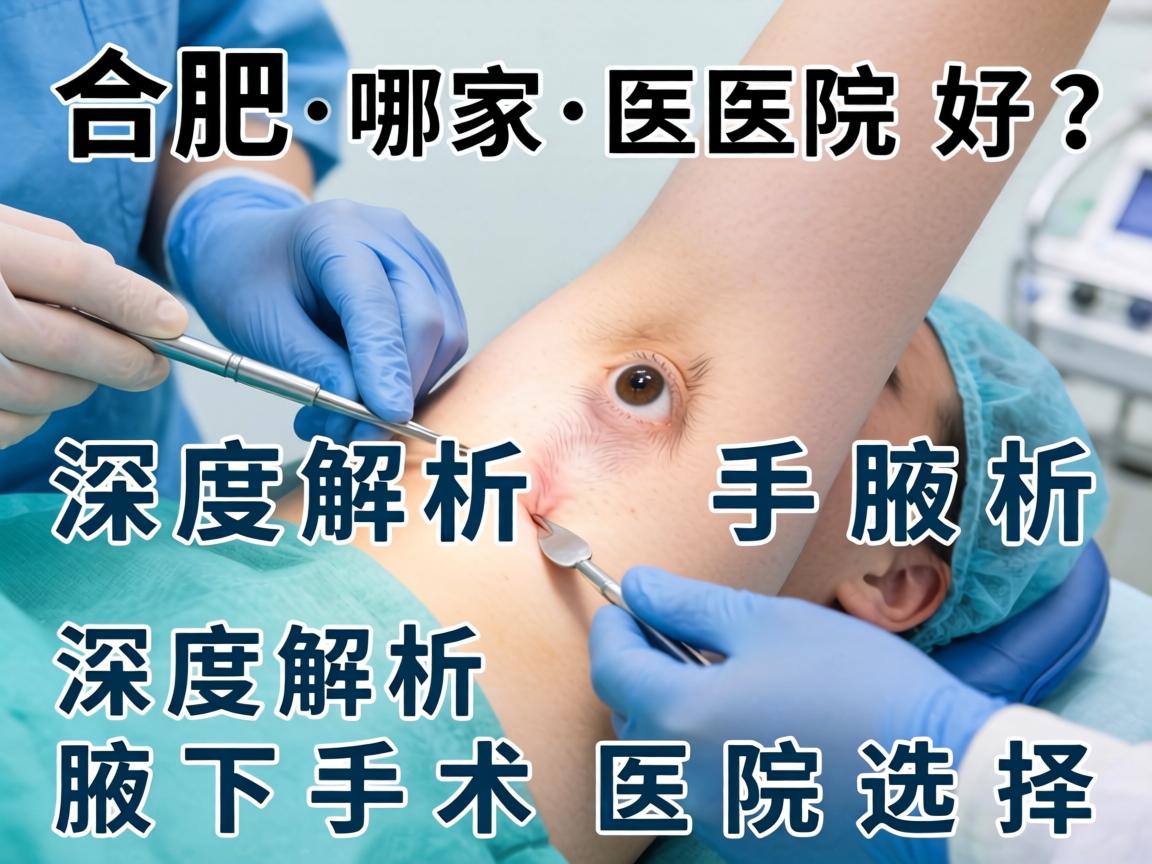 合肥腋下手术哪家医院好？深度解析腋下手术医院选择