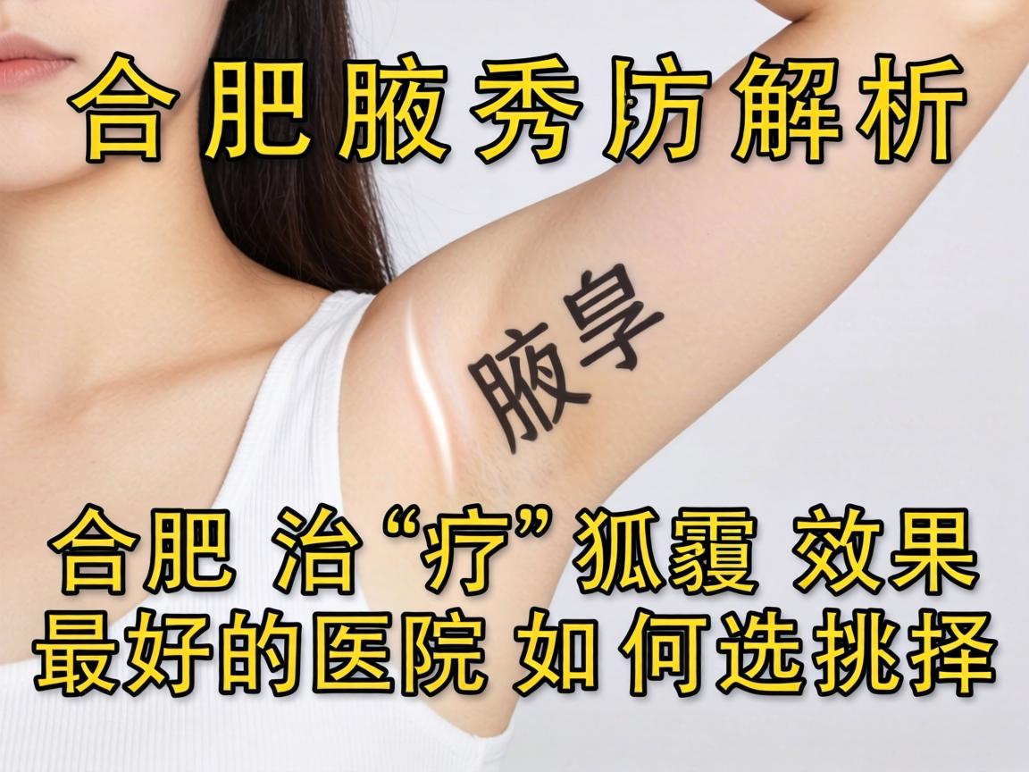 合肥腋秀解析，合肥治疗狐臭效果最好的医院如何选择