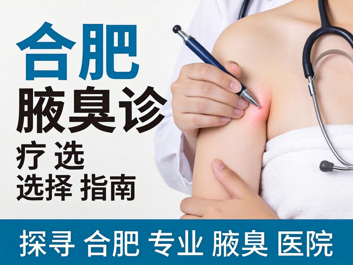 合肥腋臭诊疗选择指南，探寻合肥专业腋臭医院