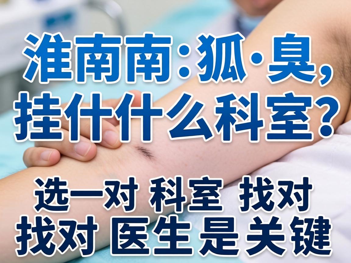 淮南狐臭挂什么科室？选对科室找对医生是关键