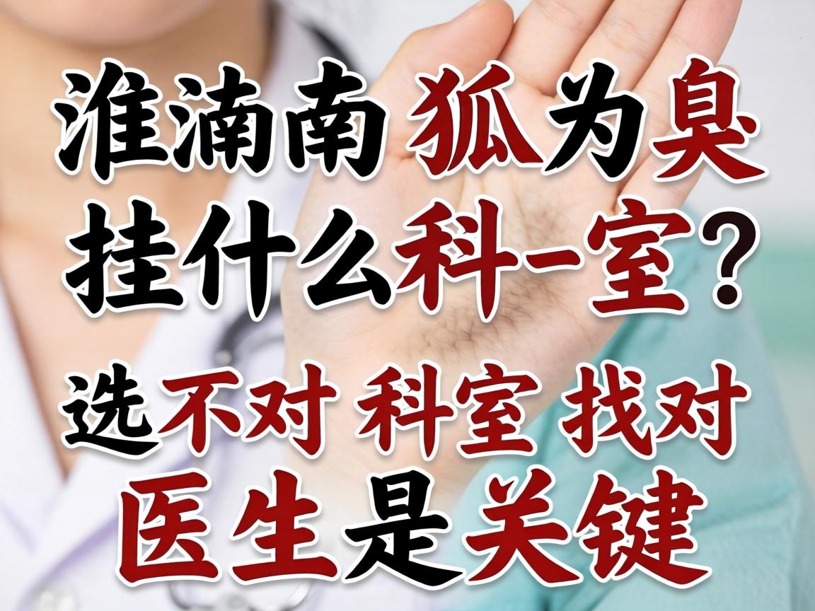 淮南狐臭挂什么科室？选对科室找对医生是关键